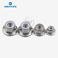 Wanyifa Titanium Ti Nuts TC4 Gr5 M6 M8 M10 M12 น็อตหน้าแปลนล็อคเฟืองสำหรับรถยนต์จักรยานรถจักรยานยนต์-SJK STORE