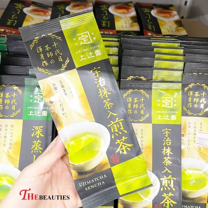 พร้อมส่ง-kamitsujien-uji-matcha-sencha-green-tea-100g-ชาเขียวอุจิเซ็นฉะ-นำเข้าจากญี่ปุ่น-ชาเขียวญี่ปุ่น-ชาเขียวนำเข้า-ชาเขียว