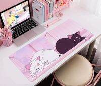 Pink Kawaii Table Pad แผ่นรองเมาส์แมว เครื่องเกมคอนโซล Xxl Pink Gaming Laptop Mouse Pad