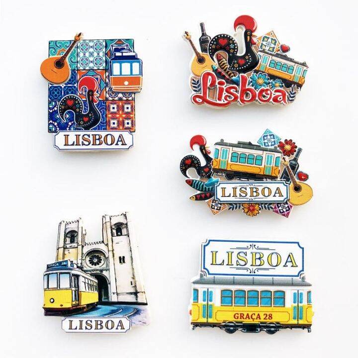 lisbon-the-capital-of-portugal-creative-geographical-indication-tourism-commemorative-decoration-handicraft-magnet-refrigerator-magnet-gift-refrigerator-sticker