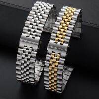 16/18/20/22Mm For Solid Stainless Steel Watch Band For12/13/14/17/19Mm Flat Curved End Strap Bracelet Replacement