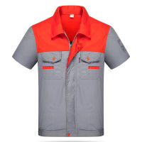 8 Colors High Quality S-4XL Unisex Engineering Uniforms Work Clothing Summer Short Sleeves Repairment Workshop Jackets and Pants