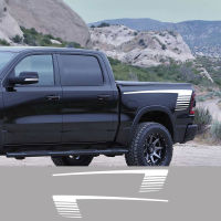 Doordash Pickup Rear Bed Side Dodge RAM Truck Stickers For Retro Hockey Stick Stripes Decor Decals Car Vinyl Film Cover Auto