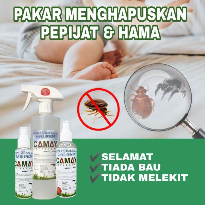 Camay Repellent Spray Serangga Organik Pest Control Insect Repellent ...