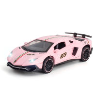 1:32จำลองสูง Super Racing LP780-4เสียงและแสงดึงกลับโลหะผสมกรรไกรประตูรถสปอร์ตรุ่นตกแต่งของเล่นสำหรับของขวัญ