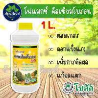 โฟแมกซ์ คัลเซียมโบรอน 400 ขนาด 1 ลิตร เพิ่มความสมบูรณ์แข็งแรงของดอก ช่วยเพิ่มการผสมเกสร ลดการหลุดร่วง ลดปัญหาผลแตก