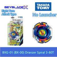 Original Takara Tomy Beyblade-X Booster BXG-01 (BX-00) Dranzer Spiral 3-80T adg