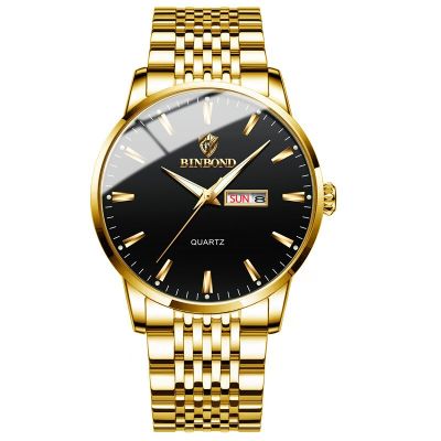 Relogio Masculino Gold Mens Watches Top Brand Luxury Famous Mens Watch Fashion Casual Luminous Military Quartz Wristwatch