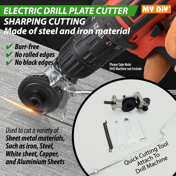Electric Sheet Metal Cutter Drill Attachment