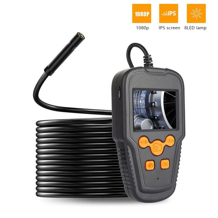 กล้องตรวจความสะอาดฟันกล่องส่องสำรับอุตสาหกรรม-1080p-hd-digital-borescope-2-4-กล้องงู-ip67กันน้ำหน้าจอ