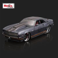 Chevrolet Camaro Z/ 28การจำลองโมเดลรถยนต์สปอร์ตโลหะหล่อจากแบบจำลองรถแข่งของ Maisto รุ่น1:24 1968ของขวัญสำหรับเด็กเก็บสะสม