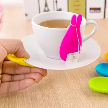 Mug Gift Shape Tea Colors Silicone Snail 10pcs Cup Bag Holder Set