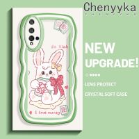 Chenyyka เคสสำหรับ Honor 20 เคสการ์ตูนน่ารักกระต่ายสีชมพูหลากสีน่ารักขอบคลื่นเคสมือถือกันกระแทกแบบใสนิ่มโปร่งใสลายกล้องถ่ายรูปสร้างสรรค์เคสป้องกันซิลิโคนเรียบง่าย