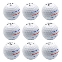 12 Pcs Golf Balls 3 Color Lines Aim Super Long Distance 3-Piece/Layer Ball For Professional Competition Game Brand New