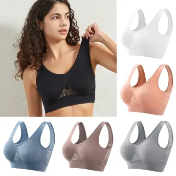 Women's Comfortable and Summer New Square Neck Rib Sports Breathable  Fitness Tank Top Bra Bra Bronze XL