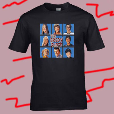 The Brady Bunch Tv Show Mens Black Tshirt Size S5Xl