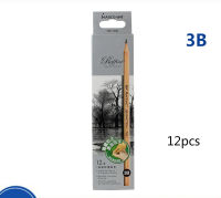 Marco Sketch Pencil Soft Hard Charcoal Pencil 2H 4B 6B 8B White Charcoal Professional Beginner Sketch Set Student Art Supplies