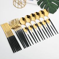 【CW】 Gold Dinnerware Set   Cutlery - 24pcs Aliexpress