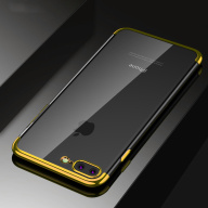 Ốp TPU Dẻo Mềm Cho Apple iPhone 7 8 Plus 5.5 Inch Tinh Thể Rõ Ràng Trở Lại, Ốp Điện Thoại Viền Kim Loại Sang Trọng thumbnail