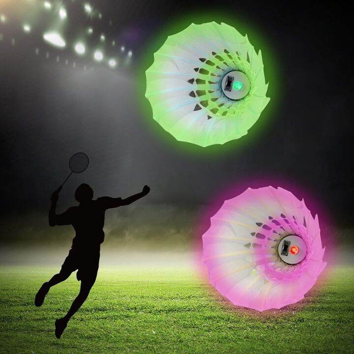 4-pcs-led-badminton-shuttlecocks-lighting-birdies-shuttlecock-glowing-badminton-for-outdoor-sports-sal99