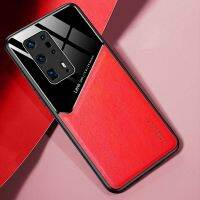 เคสสำหรับ Huawei P40 Pro Plus,เคสหนังหรูหราสีอะคริลิคตัดกันเพื่อซ่อนกล้องป้องกันการกระแทกฝาครอบด้านหลัง