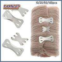 KANNERT 10/20/50/100pcs เครื่องประดับ เครื่องมือหลายอย่าง ยืดห่ออลูมิเนียม อุปกรณ์ปฐมพยาบาล หัวเข็มขัดกีฬา การเปลี่ยนคลิป คลิปโลหะ ตะขอหนีบยึด