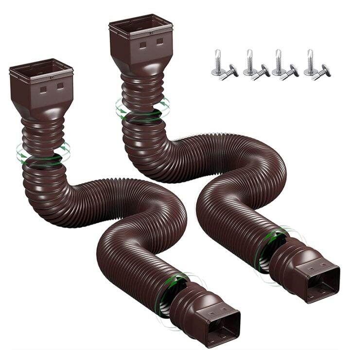 2-pcs-rain-gutter-downspout-extensions-pipes-extendable-from-21-to-60-inches-drain-pipes