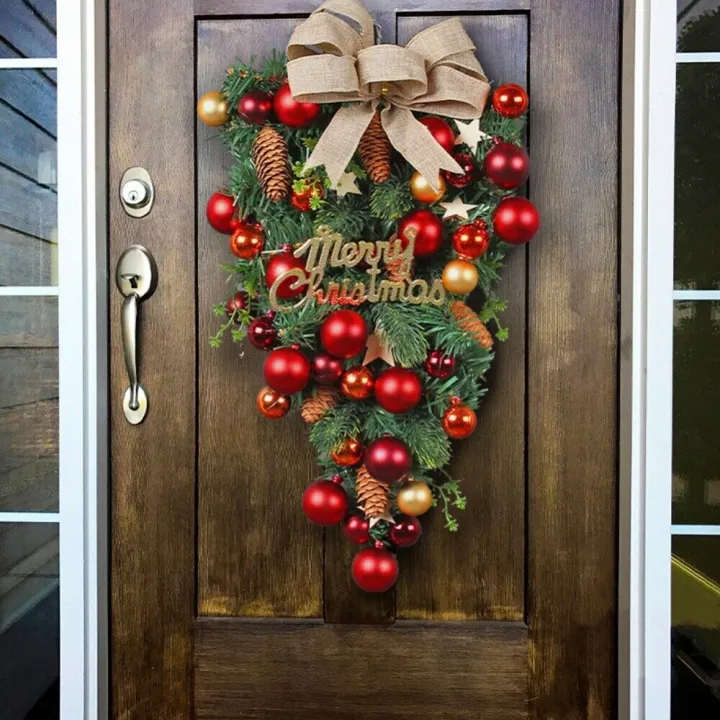 christmas-swag-with-large-ribbon-festive-door-swag-christmas-door-wreath-swag-wreath-decoration-large-ribbon-bows