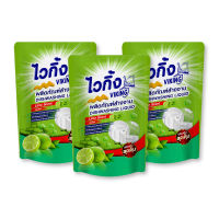 [พร้อมส่ง!!!] ไวกิ้ง น้ำยาล้างจาน กลิ่นไลม์ 400 มล. x 3 ถุงViking Dishwashing Liquid Lime 400 ml x 3 bags