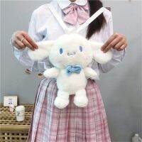 QPL304สไตล์ญี่ปุ่นใหม่ Sanrio เครื่องแบบ Jk กระเป๋า Cinnamoroll Babycinnamoroll สุนัขหูใหญ่น่ารัก Crossbody Lolita กระเป๋าผ้ากำมะหยี่