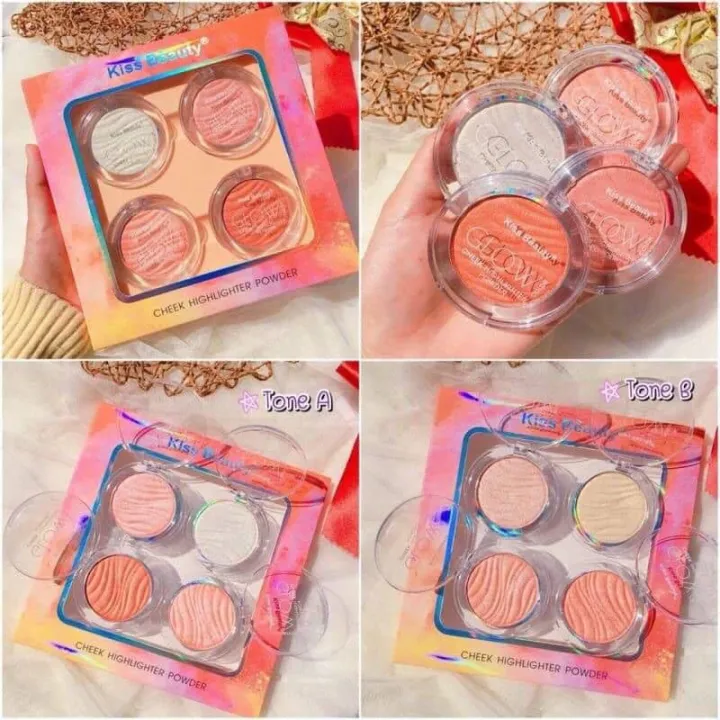 Cheek hightlighter powder by Kiss beauty | Lazada.co.th