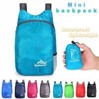 ☑♛ xianhaochen048906 Leve Packable Camping Rucksack Caminhadas Viajando Para Homens Mulheres