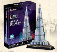 จิ๊กซอว์ 3มิติ ตึกเบิร์จคาลิฟา ดูไบ มีไฟ LED ตัวต่อ 136ชิ้น 3D Puzzle CubicFun Burj Khalifa (LED) ตัวต่อ3มิติ ของขวัญ วันเกิด ปีใหม่ ส่งเร็ว - Toys Store