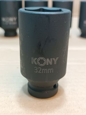 KONY ​ ลูกบล็อกยาว 1/2"(4หุน)   เบอร์  32  มม. ยาว 78 มม.   รุ่นงานหนัก เหล็ก CR-MO(IMPACT SOCKET)