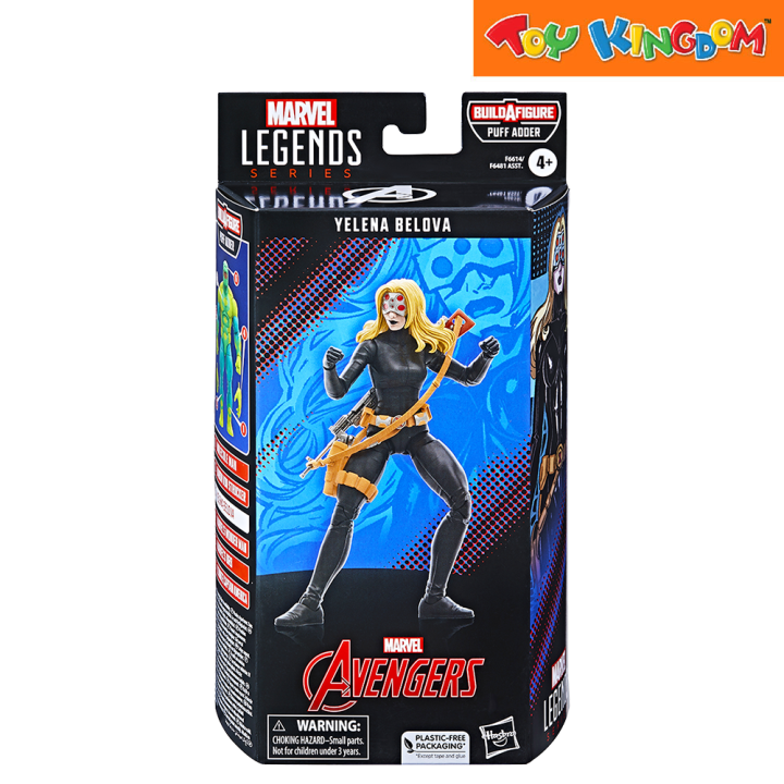 Marvel Avengers Legend Series Build-A-Figure Puff Adder Yelena Belova ...