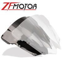 กระจกบังลม YZF600สำหรับยามาฮ่า R6 2008 2009 2010 2012 2013 2014 2015 2016 207สีขาวกระจกบังลมสองชั้น Bule YZF 600 Yzf R6