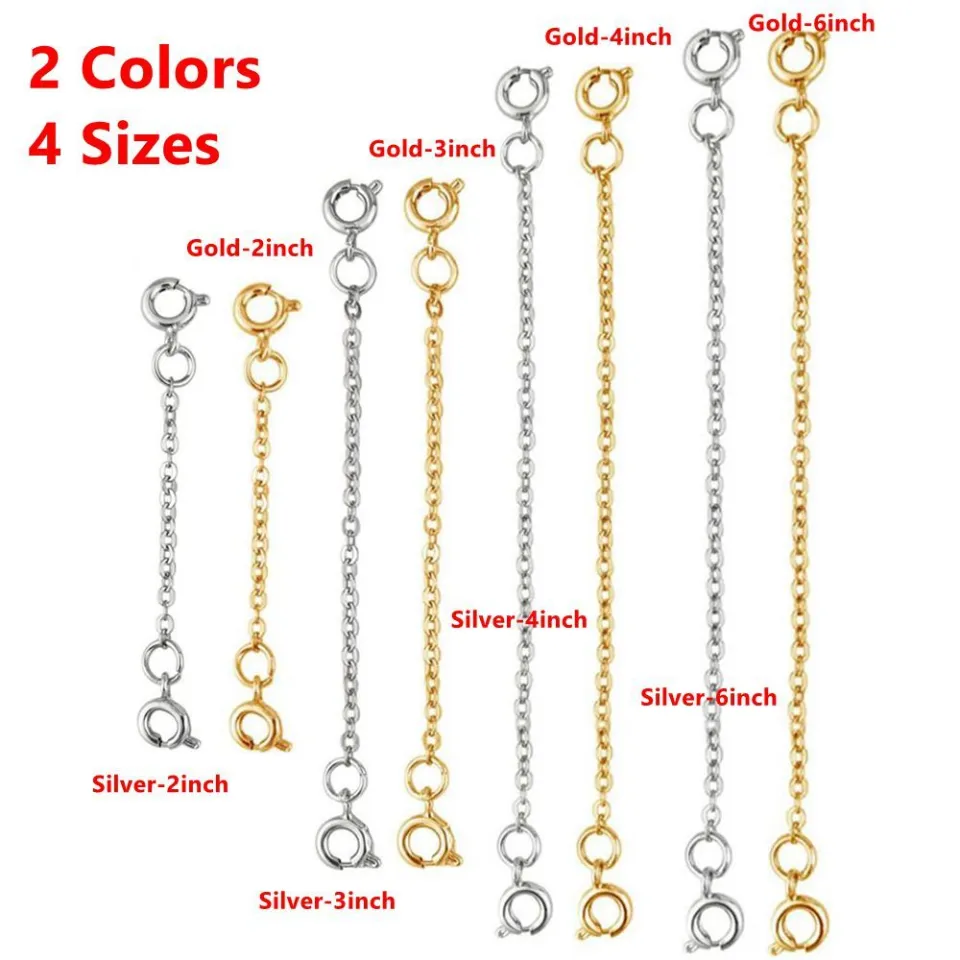 Stainless Steel 4 Inch Necklace Extender in Rose Gold