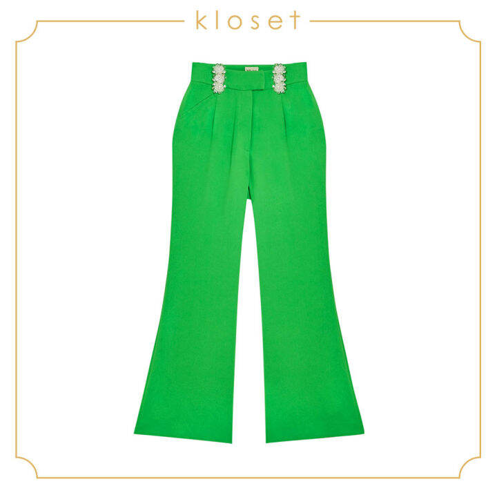 kloset-pants-with-detail-at-waist-ss19-p008-กางเกงผู้หญิง-เสื้อผ้าผู้หญิง-เสื้อผ้าแฟชั่น-กางเกงขายาว