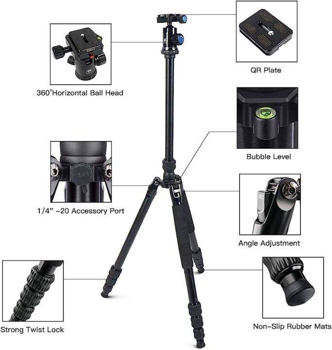 ขาตั้งกล้อง-sirui-traveler-7a-aluminium-tripod-with-e-10-ball-head-รับประกันศูนย์-6-ปี