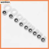 WENKEN 14Pcs ขนาดต่างๆ ซิลิโคน 1-14 เส้นผ่านศูนย์กลางภายใน คู่มือสายการประมง ชุดซ่อมทิป แหวนเซรามิกตา แหวนลวดเบ็ดตกปลา