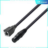 Shiwaki XLR 3ขาตัวเมียเพื่อ RJ45สายพ่วงอะแดปเตอร์ตัวเมีย30ซม. สำหรับขึ้นเวที