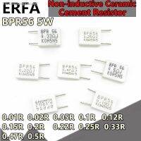 ❆☏ 10pcs BPR56 5W 0.1 0.01 0.15 0.22 0.25 0.33 0.47 0.5 ohm Non-inductive Ceramic Cement Resistor 0.1R 0.15R 0.22R 0.25R 0.33R 0.5R