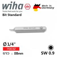 WIHA ดอกไขควงตอกหกเหลี่ยม 0.9x28mm Order No.04736