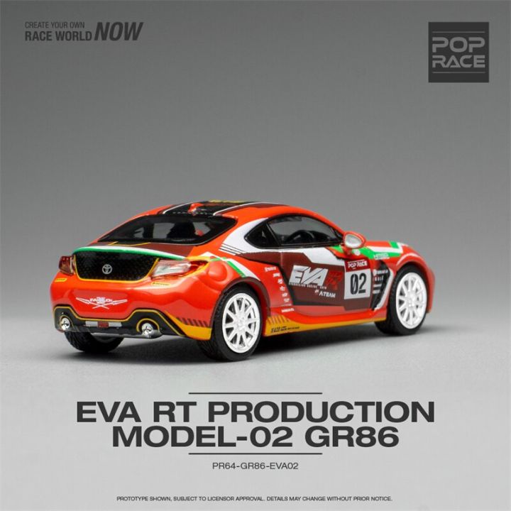 pop-race-1-64-gr86-eva-r-02-racing-red-diecast-model-car