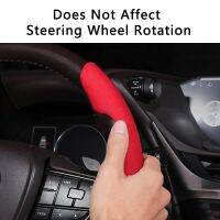 ：》“{： QHCP 2PCS Faux Fur Car Steering Wheel Cover Imported Suede Wear-Resistant Anti-Skid Car Styling Interior Universal Accessories