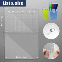 ▨ Transparent Acrylic Magnetic Calendar For Fridge Dry Erase Board Refrigerator Acrylic Board Planner Schedule Board To Do List