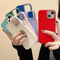 Floveyoo เคสโทรศัพท์เคลือบสีทึบสำหรับ iPhone 14Pro Max 13 12 11 Pro Max XR 14 Plus 11เคสหลังซิลิโคนแบบนิ่ม