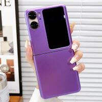 HOCE เคสโทรศัพท์สีเปียโนสุดหรูสำหรับออปโป้ไฟนด์ N2เคสสีเดียวแฟชั่นแบบฝาพับสำหรับค้นหา N2ห้อยฝาครอบป้องกันค้นหา N2flip