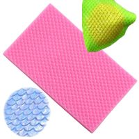 Lace Mat Mermaid Fish Scale Silicone Mold DIY Fondant Embosser Snake Texture Cake Mold Cake Decoration Chocolate Gumpaste Mould Bread  Cake Cookie Acc