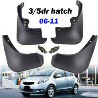 เหมาะสำหรับ Toyota Yaris 2005 ~ 2011 Hatch Vitz Mud FLAP flaps Splash guards mudguards